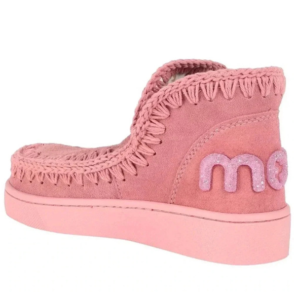 NWT! UK 40 / US 9.5-10 MOU ANKLE BOOTS IN PINK - Picture 2 of 12